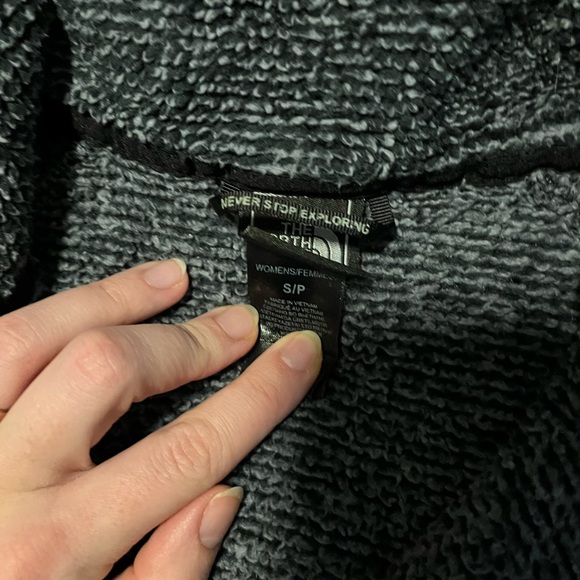 North Face Full Zip Sherpa Gray/Black - Picture 3 of 7